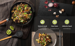 Wooden Handle Silicone Cookware Set of 12