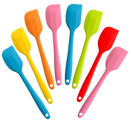 Food-grade silicone spatulas for cooking and baking 8-piece set