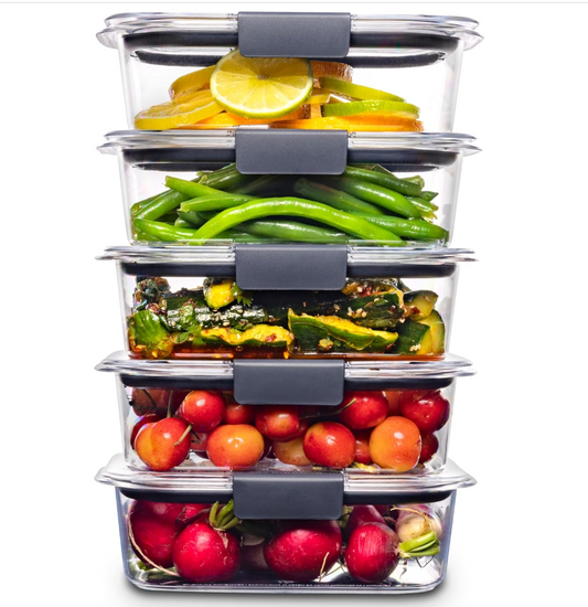 Food Storage Containers, BPA Free, Airtight Lids, ldeal for Lunch, Meal Prep &Leftovers