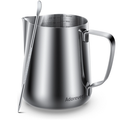 12oz-50oz Stainless Steel Milk Frothing Pitcher for Latte Art with Art Pen – Barista-Grade (350ml-1500ml)
