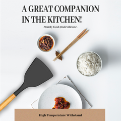 33-Piece Black Silicone Kitchen Utensil Set