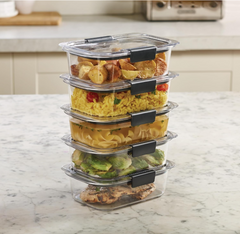 Food Storage Containers, BPA Free, Airtight Lids, ldeal for Lunch, Meal Prep &Leftovers