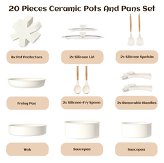 14 Pcs Pots and Pans Set Nonstick