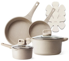 Jofulbond 9-Piece Nonstick Cookware Set (Induction Compatible)