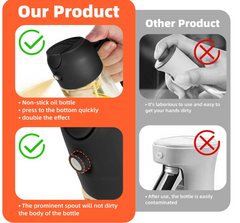 Glass Olive Oil Sprayer  - 2 in 1 Olive Oil Dispenser for Kitchen Gadgets, Air Fryer, Salad, and BBQ