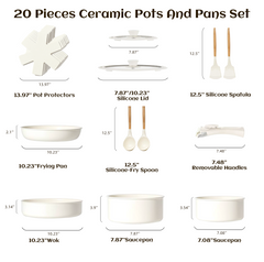 14 Pcs Pots and Pans Set Nonstick